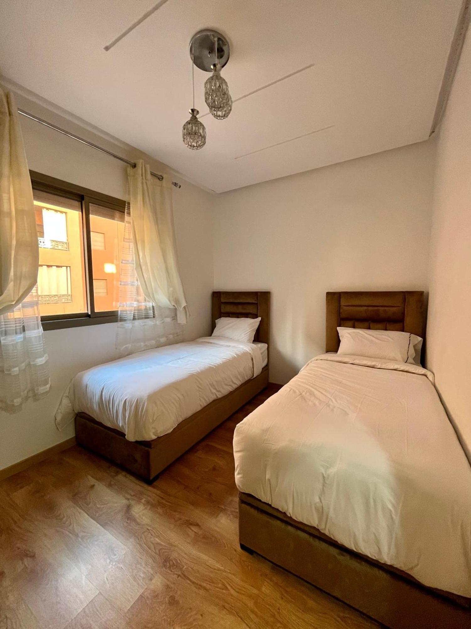 Bel Appartement A Marrakech En Residence Avec Piscine - Fibre & Netflix Marrakesh Exteriör bild